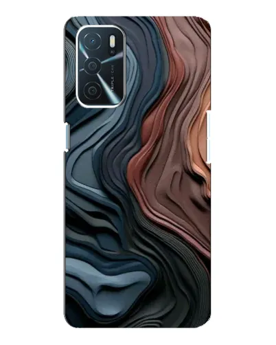 Чохол для OPPO A16 з картинкою «Кольорові хвилі каньйону»