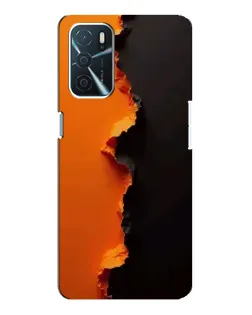 Чохол для OPPO A16 з картинкою «Помаранчевий розлом»