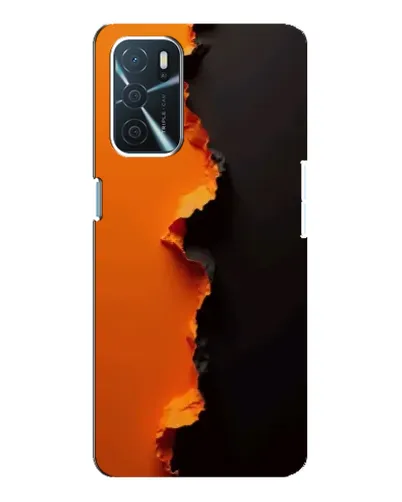 Чохол для OPPO A16 з картинкою «Помаранчевий розлом»