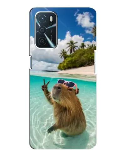 Чохол для OPPO A16 з картинкою «Капібара на морі»