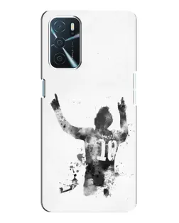 Чохол для OPPO A16 з картинкою «Чорно-білий силует Мессі» Чохол для OPPO A16 з картинкою «Чорно-білий силует Мессі»