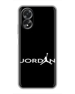 Чехол для OPPO A17 с картинкой «Jordan White Logo» Чехол для OPPO A17 с картинкой «Jordan White Logo»