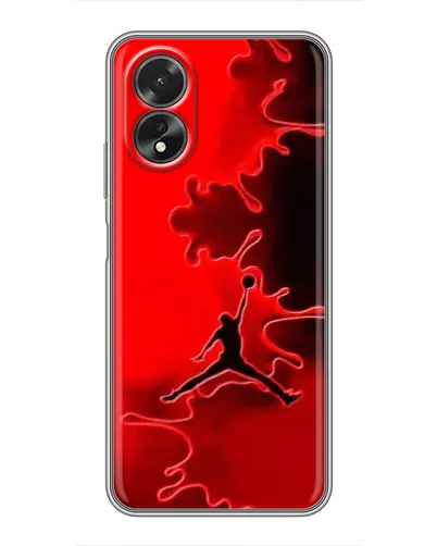 Чехол для OPPO A17 с картинкой «Jordan Red Smoke»