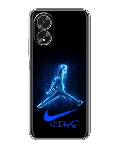 Чехол для OPPO A17 с картинкой «Jordan Neon Blue»