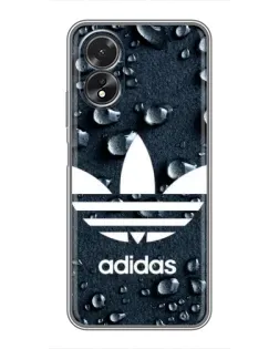Чехол для OPPO A17 с картинкой «Adidas Trefoil Blue» Чехол для OPPO A17 с картинкой «Adidas Trefoil Blue»