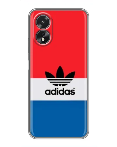 Чехол для OPPO A17 с картинкой «Ретро блоки Adidas» Чехол для OPPO A17 с картинкой «Ретро блоки Adidas»