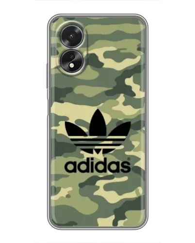 Чехол для OPPO A17 с картинкой «Милитари стиль Adidas» Чехол для OPPO A17 с картинкой «Милитари стиль Adidas»