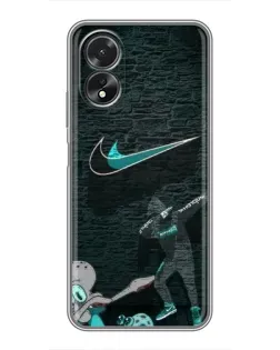 Чохол для OPPO A17 з картинкою «Спортивний арт Nike» Чохол для OPPO A17 з картинкою «Спортивний арт Nike»
