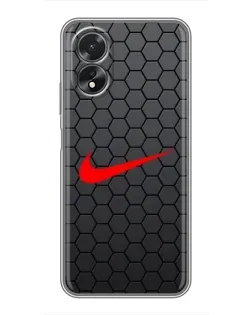 Чохол для OPPO A17 з картинкою «Nike — карбонова сітка» Чохол для OPPO A17 з картинкою «Nike — карбонова сітка»