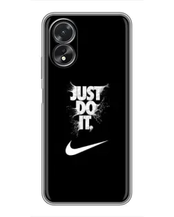 Чохол для OPPO A17 з картинкою «Текстовий принт Nike» Чохол для OPPO A17 з картинкою «Текстовий принт Nike»