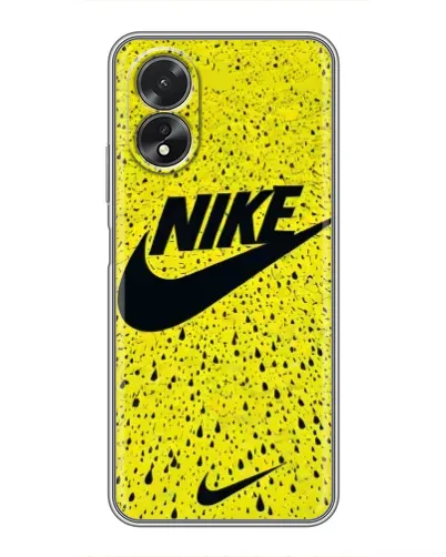 Чохол для OPPO A17 з картинкою «Жовтий текстурний Nike»
