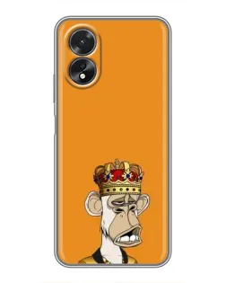 Чехол для OPPO A17 с картинкой «Золотая обезьяна Bored Ape» Чехол для OPPO A17 с картинкой «Золотая обезьяна Bored Ape»