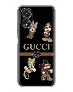 Чохол для OPPO A17 з картинкою «Gucci — герої Disney та монограма» Чохол для OPPO A17 з картинкою «Gucci — герої Disney та монограма»