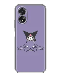 Чохол для OPPO A17 з картинкою «Kuromi на ліловому фоні» Чохол для OPPO A17 з картинкою «Kuromi на ліловому фоні»
