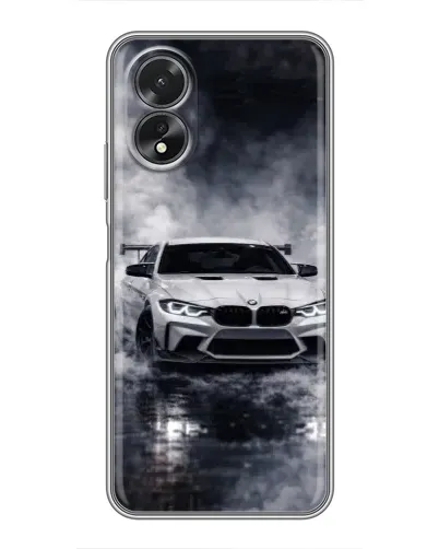 Чехол для OPPO A17 с картинкой «BMW сквозь туман»
