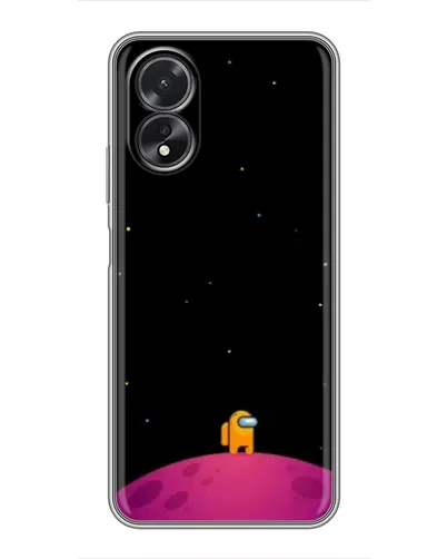 Чехол для OPPO A17 с картинкой «Одинокий герой на планете»