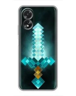 Чехол для OPPO A17 с картинкой «Алмазный меч неон» Чехол для OPPO A17 с картинкой «Алмазный меч неон»