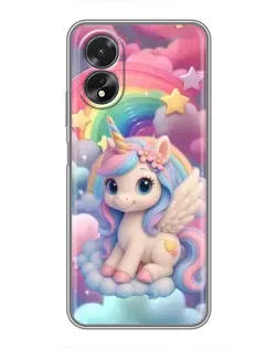 Чехол для OPPO A17 с картинкой «Маленький единорог» Чехол для OPPO A17 с картинкой «Маленький единорог»