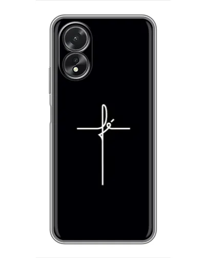 Чехол для OPPO A17 с картинкой «Тонкий крест» Чехол для OPPO A17 с картинкой «Тонкий крест»