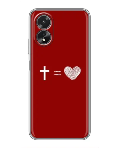 Чехол для OPPO A17 с картинкой «Уравнение любви» Чехол для OPPO A17 с картинкой «Уравнение любви»