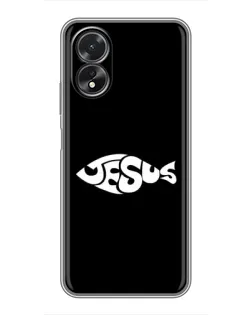 Чехол для OPPO A17 с картинкой «Рыба Jesus» Чехол для OPPO A17 с картинкой «Рыба Jesus»