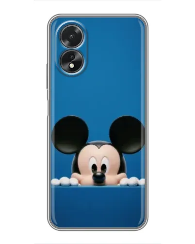 Чохол для OPPO A17 з картинкою «Міккі виглядає»