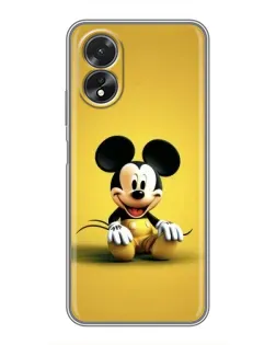 Чохол для OPPO A17 з картинкою «Міккі на жовтому»