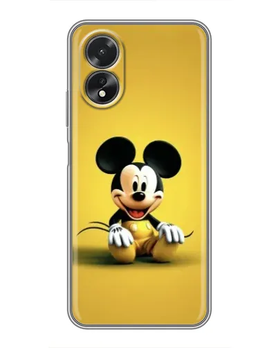 Чохол для OPPO A17 з картинкою «Міккі на жовтому»