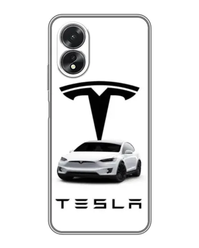 Чохол для OPPO A17 з картинкою «Tesla White Style» Чохол для OPPO A17 з картинкою «Tesla White Style»
