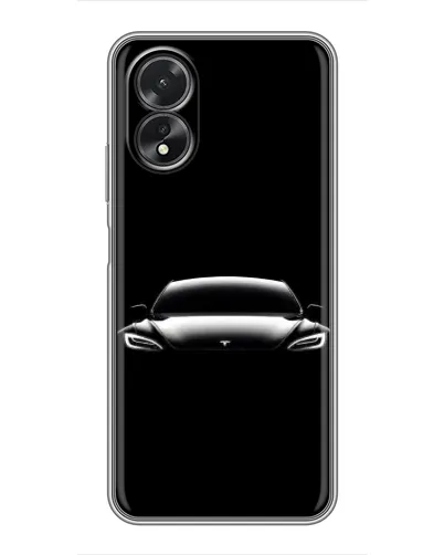 Чохол для OPPO A17 з картинкою «Фари Tesla Night» Чохол для OPPO A17 з картинкою «Фари Tesla Night»