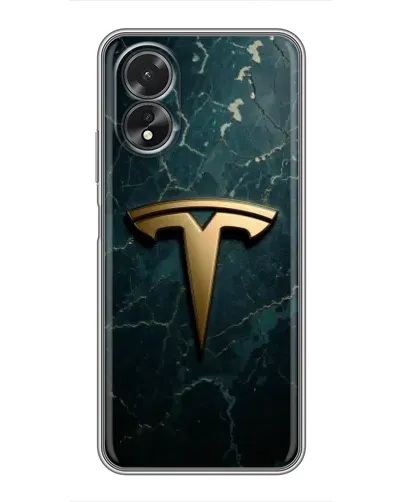 Чохол для OPPO A17 з картинкою «Мармурова Tesla Gold» Чохол для OPPO A17 з картинкою «Мармурова Tesla Gold»