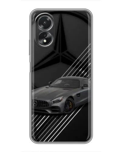 Чехол для OPPO A17 с картинкой «Mercedes AMG — графика»