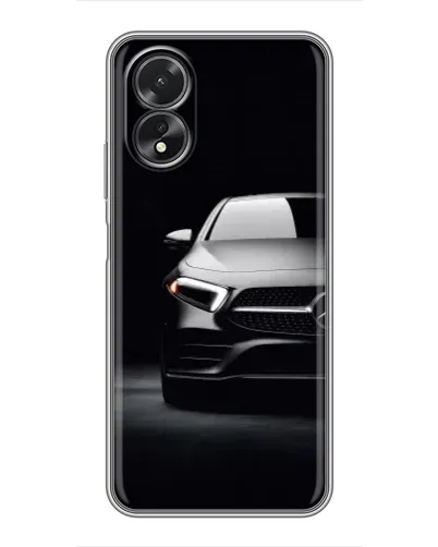 Чехол для OPPO A17 с картинкой «Свет фар Mercedes»