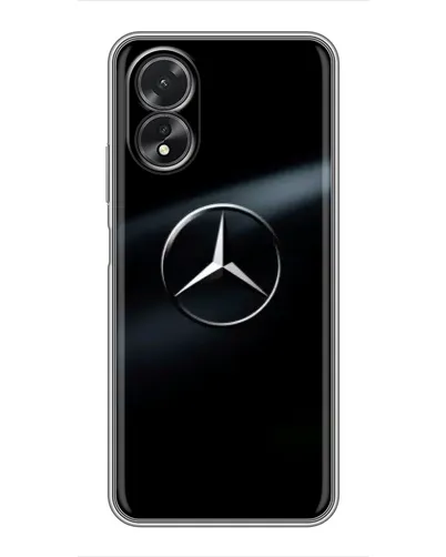 Чехол для OPPO A17 с картинкой «Mercedes на металле» Чехол для OPPO A17 с картинкой «Mercedes на металле»