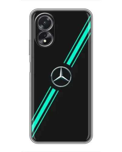Чехол для OPPO A17 с картинкой «Спортивные линии Mercedes» Чехол для OPPO A17 с картинкой «Спортивные линии Mercedes»
