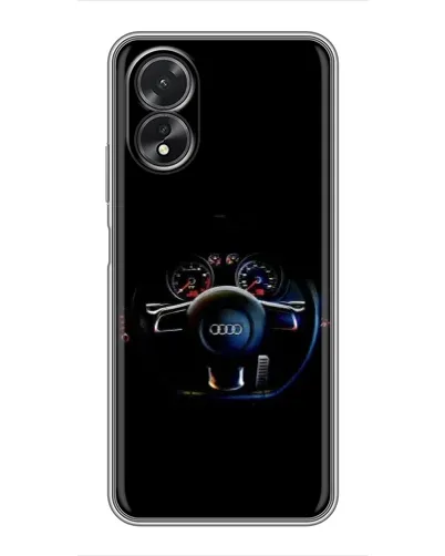 Чохол для OPPO A17 з картинкою «Салон Audi — кермо»