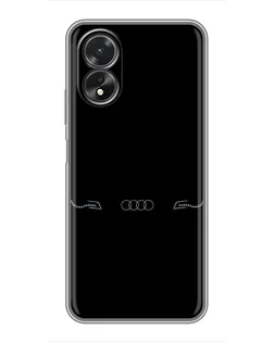 Чохол для OPPO A17 з картинкою «Audi — світловий підпис» Чохол для OPPO A17 з картинкою «Audi — світловий підпис»