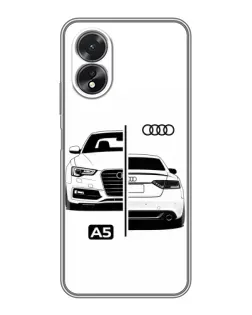 Чохол для OPPO A17 з картинкою «Audi — контрастний дизайн» Чохол для OPPO A17 з картинкою «Audi — контрастний дизайн»
