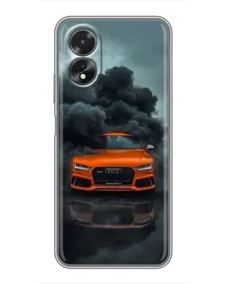 Чохол для OPPO A17 з картинкою «Audi у хмарах диму» Чохол для OPPO A17 з картинкою «Audi у хмарах диму»