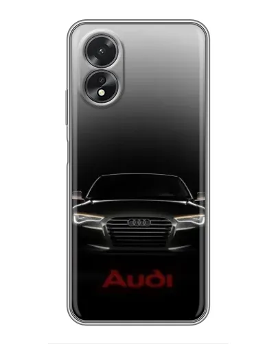 Чохол для OPPO A17 з картинкою «Audi — градієнтний контур»