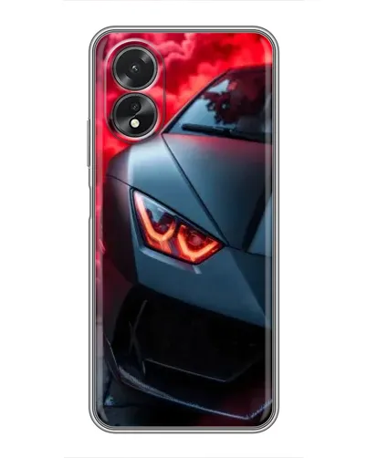 Чехол для OPPO A17 с картинкой «Lamborghini красное сияние»