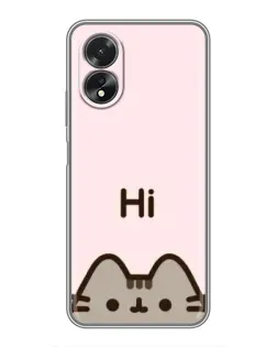 Чохол для OPPO A17 з картинкою «Пушин каже Hi» Чохол для OPPO A17 з картинкою «Пушин каже Hi»