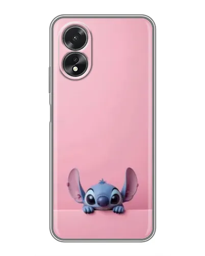 Чехол для OPPO A17 с картинкой «Stitch выглядывает»