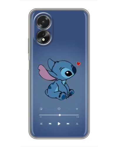 Чехол для OPPO A17 с картинкой «Музыкальный Stitch»
