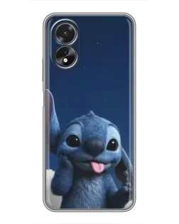Чехол для OPPO A17 с картинкой «Стич в облаках» Чехол для OPPO A17 с картинкой «Стич в облаках»