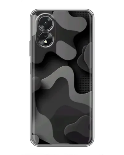 Чехол для OPPO A17 с картинкой «Темный абстрактный камуфляж»