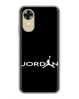 Чохол для OPPO A17k з картинкою «Jordan White Logo»