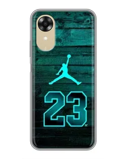 Чохол для OPPO A17k з картинкою «Jordan Cyan 23»
