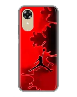 Чохол для OPPO A17k з картинкою «Jordan Red Smoke»