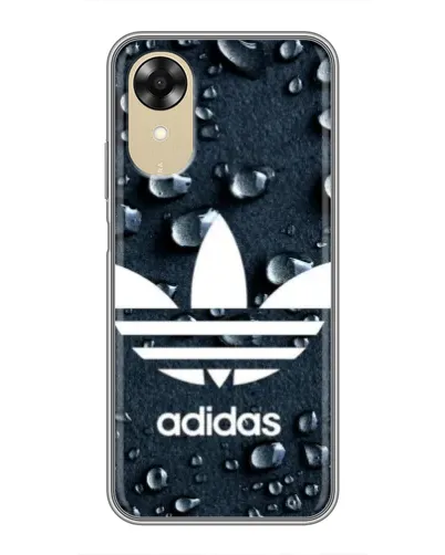 Чехол для OPPO A17k с картинкой «Adidas Trefoil Blue»